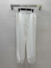 25 Fashion casual suit with double  logo embossing