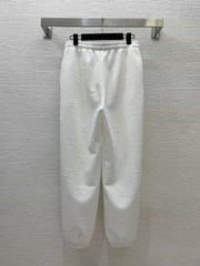 25 Fashion casual suit with double  logo embossing