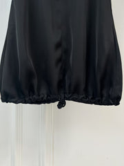 25 Lapel Short Sleeve Zipper Loose Dress