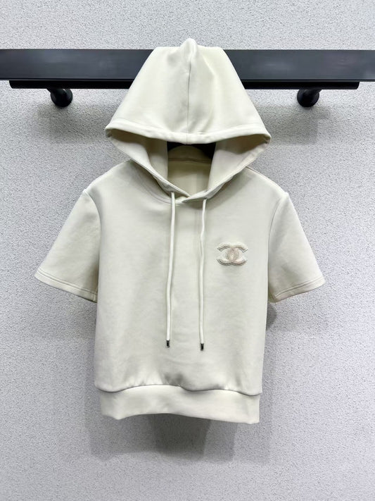 25 short sleeve hooded sweatshirt set