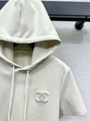 25 short sleeve hooded sweatshirt set