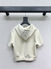25 short sleeve hooded sweatshirt set