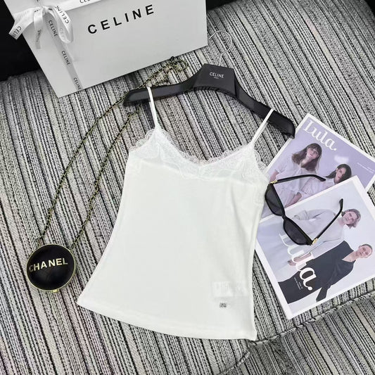 Lace patchwork camisole