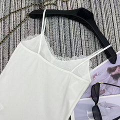 Lace patchwork camisole