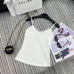 Lace patchwork camisole