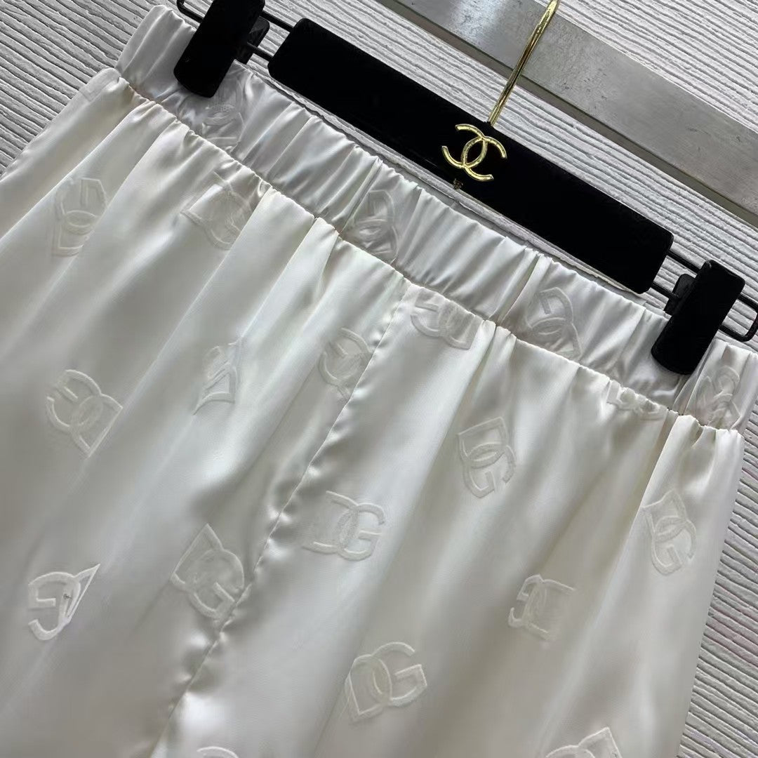 Flocking letter logo set