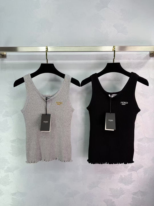 Haut sans manches tricoté 25ss