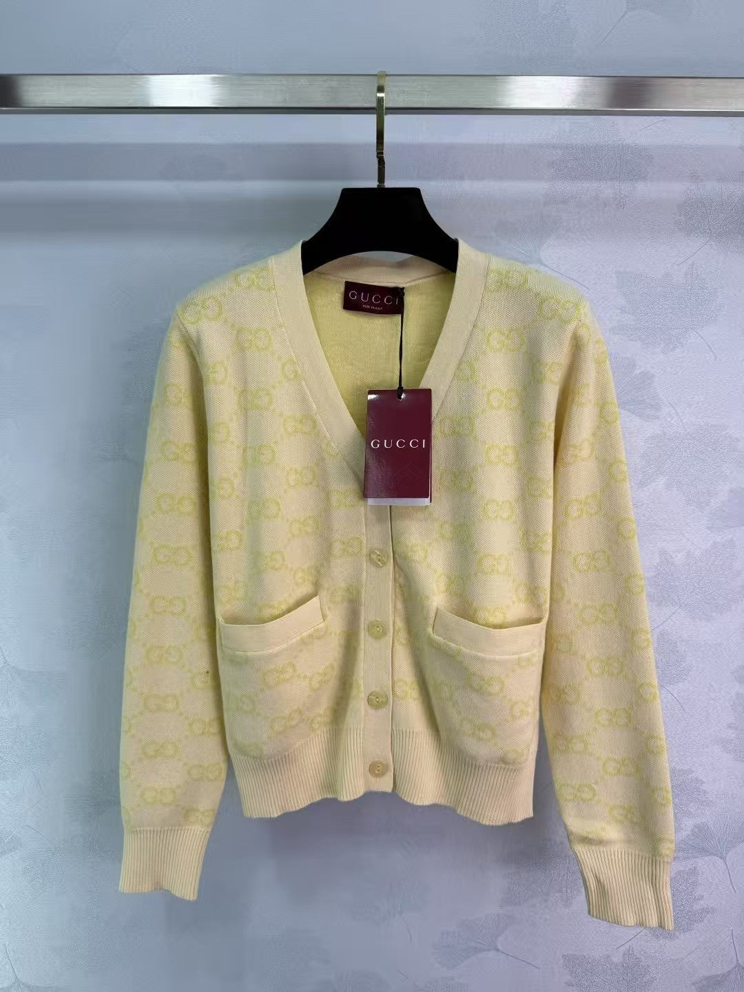 Jacquard-Strickcardigan mit Logo