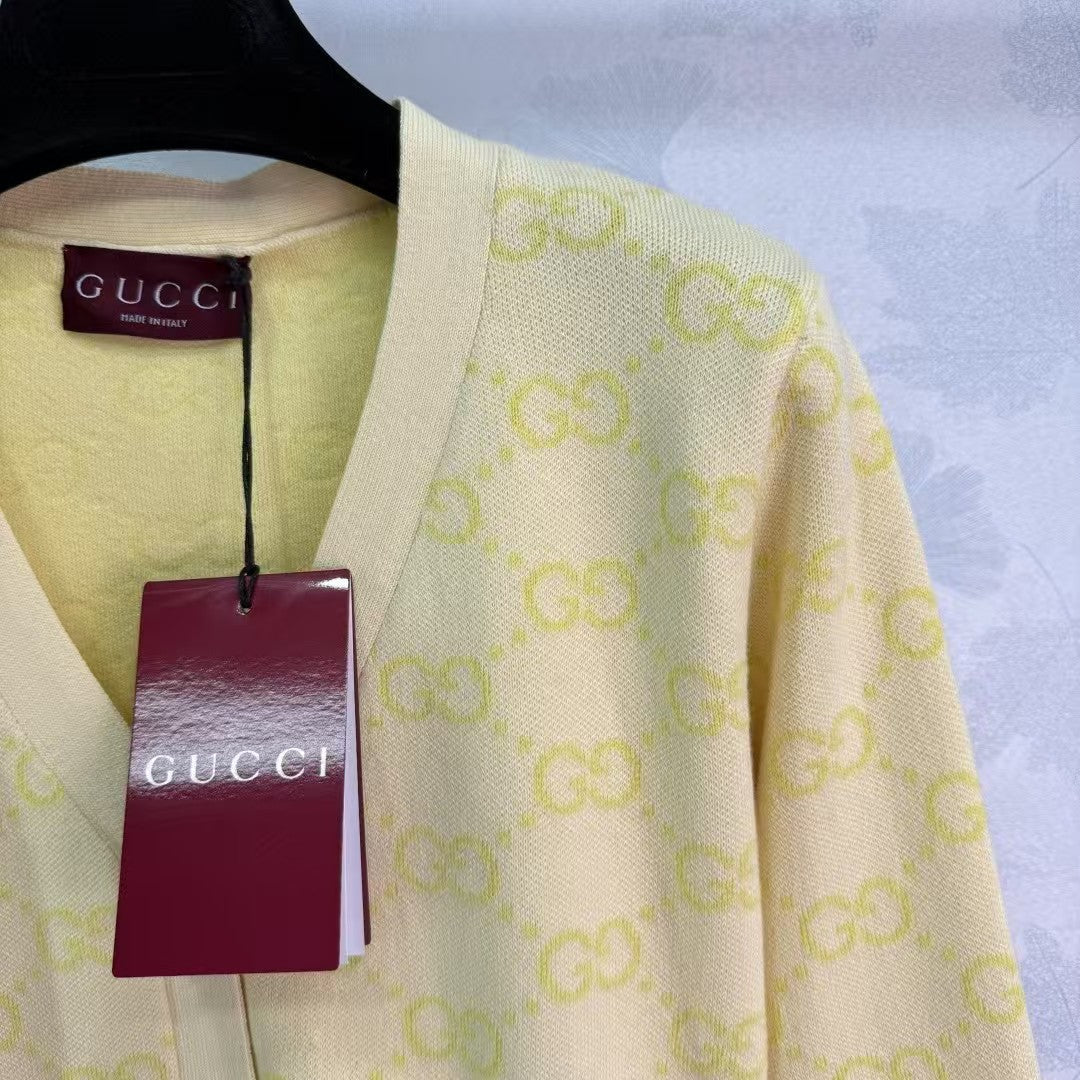 Jacquard-Strickcardigan mit Logo