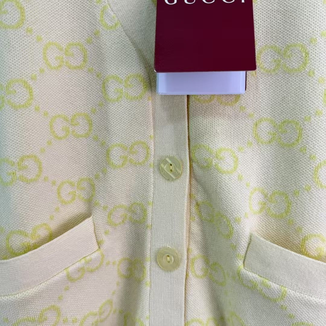 Jacquard-Strickcardigan mit Logo