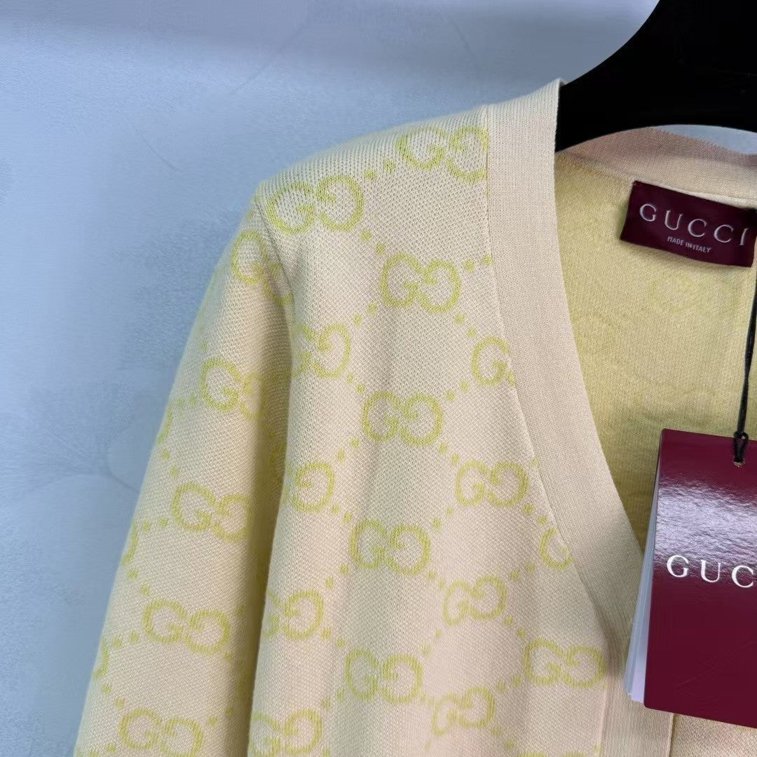 Jacquard-Strickcardigan mit Logo