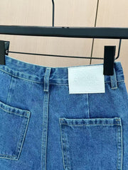 Short en jean boutonné très résistant