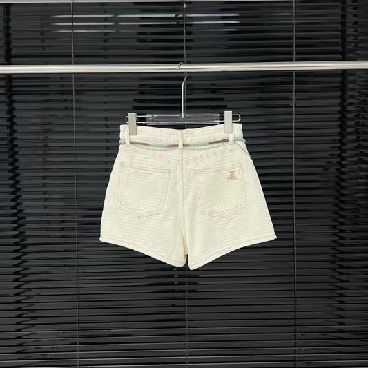 braided rope jacquard shorts