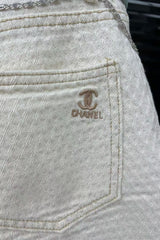 braided rope jacquard shorts