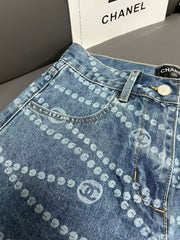 New denim shorts