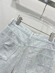 New denim shorts