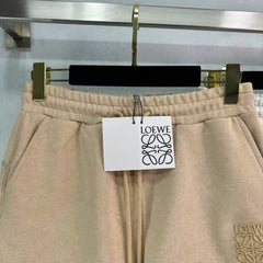 tricolor embroidered logo shorts
