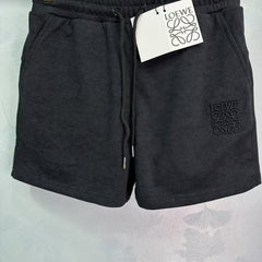tricolor embroidered logo shorts