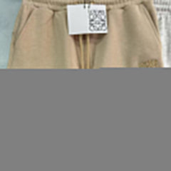 tricolor embroidered logo shorts