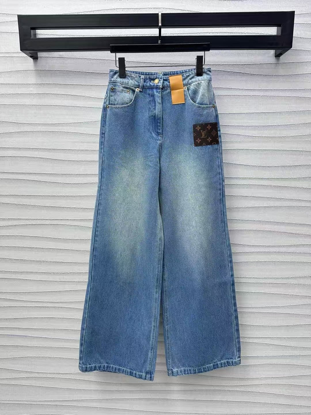 Jeanshose aus Leder