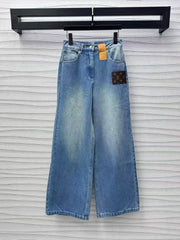 Jeanshose aus Leder