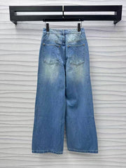 Jeanshose aus Leder