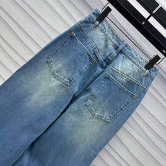 Jeanshose aus Leder