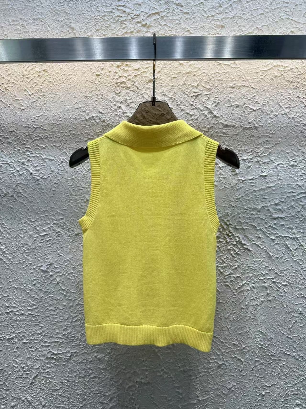 New Double  Decorated Curved Beaded Vest