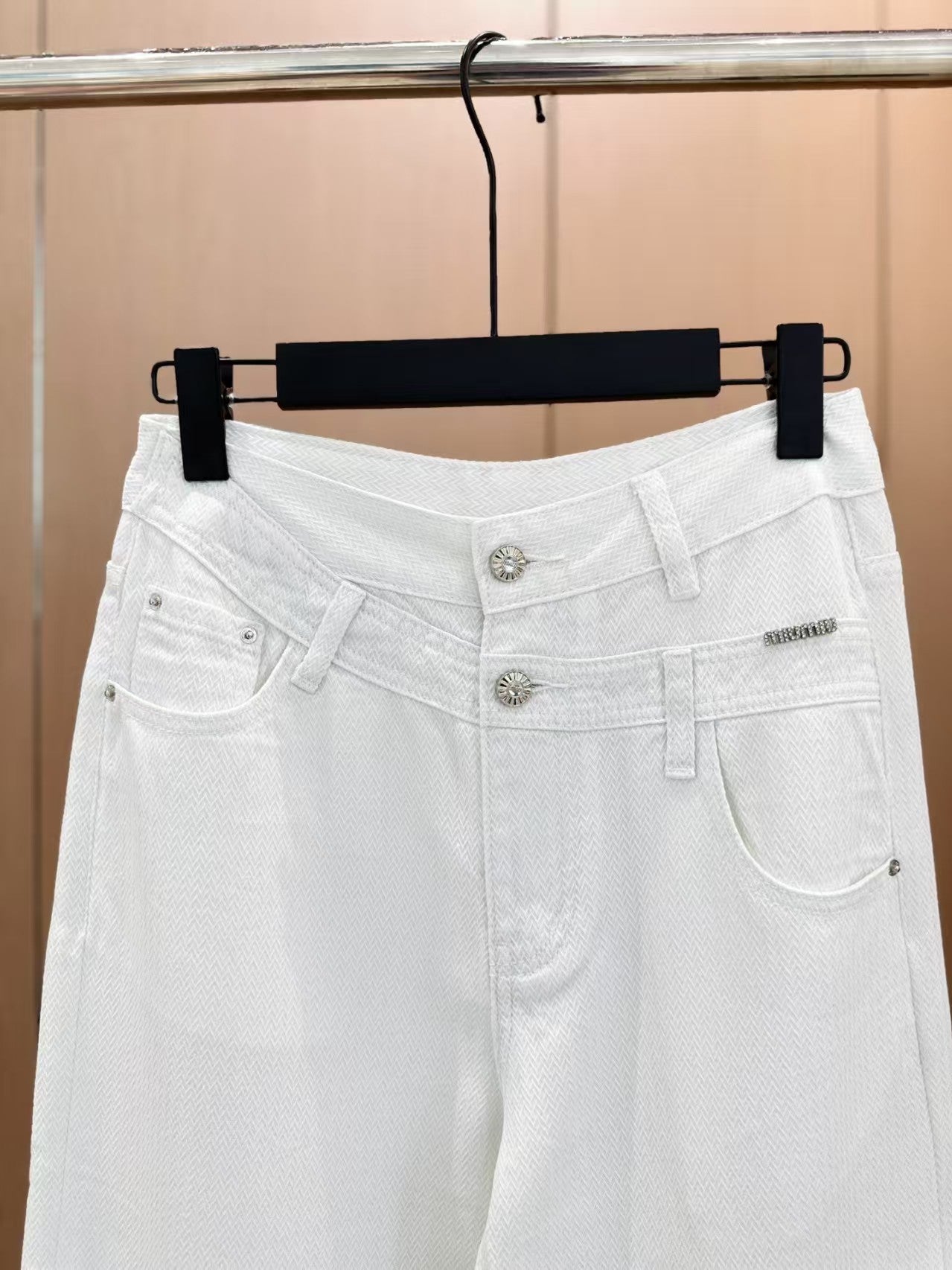 New double button jeans