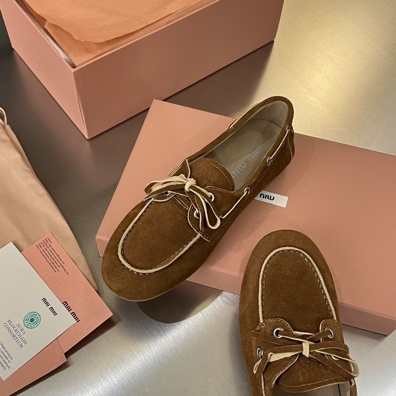 Polierte Vintage-Loafer