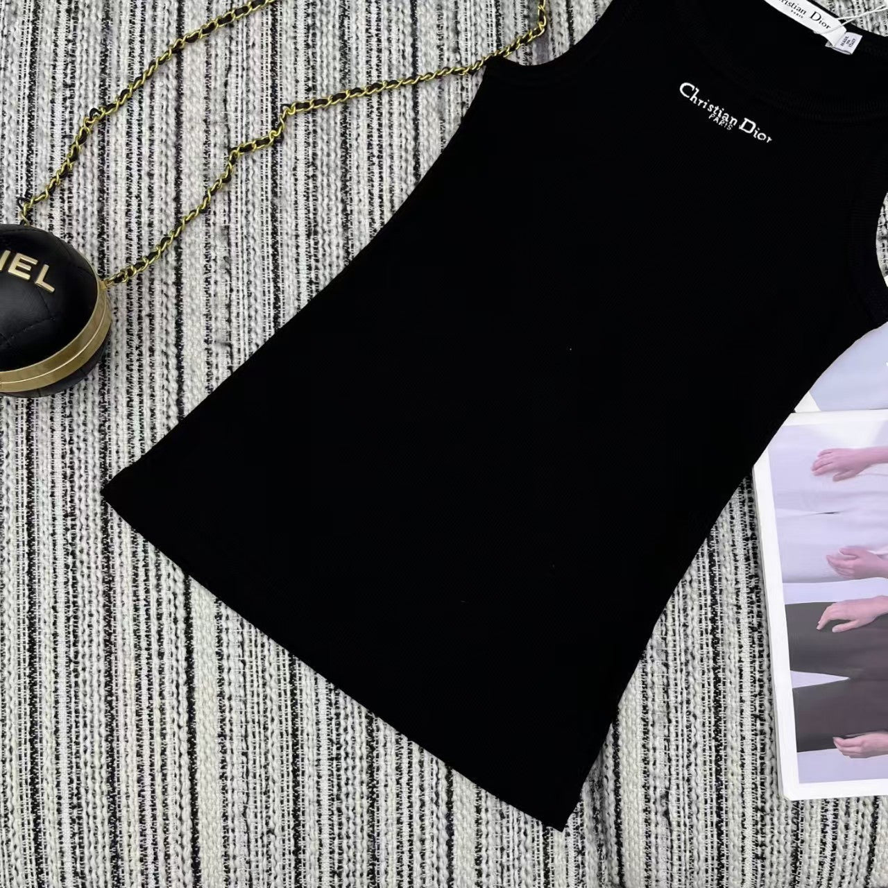 Camisole avec lettres brodées