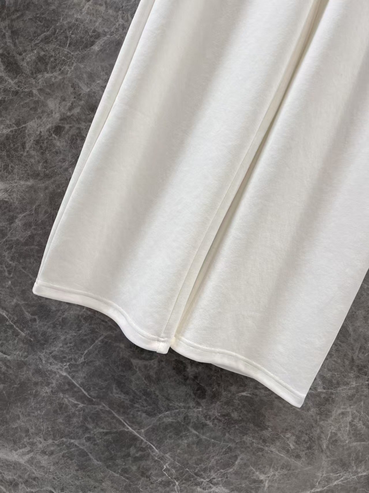 Pantalon décontracté à double taille avec cordon de serrage