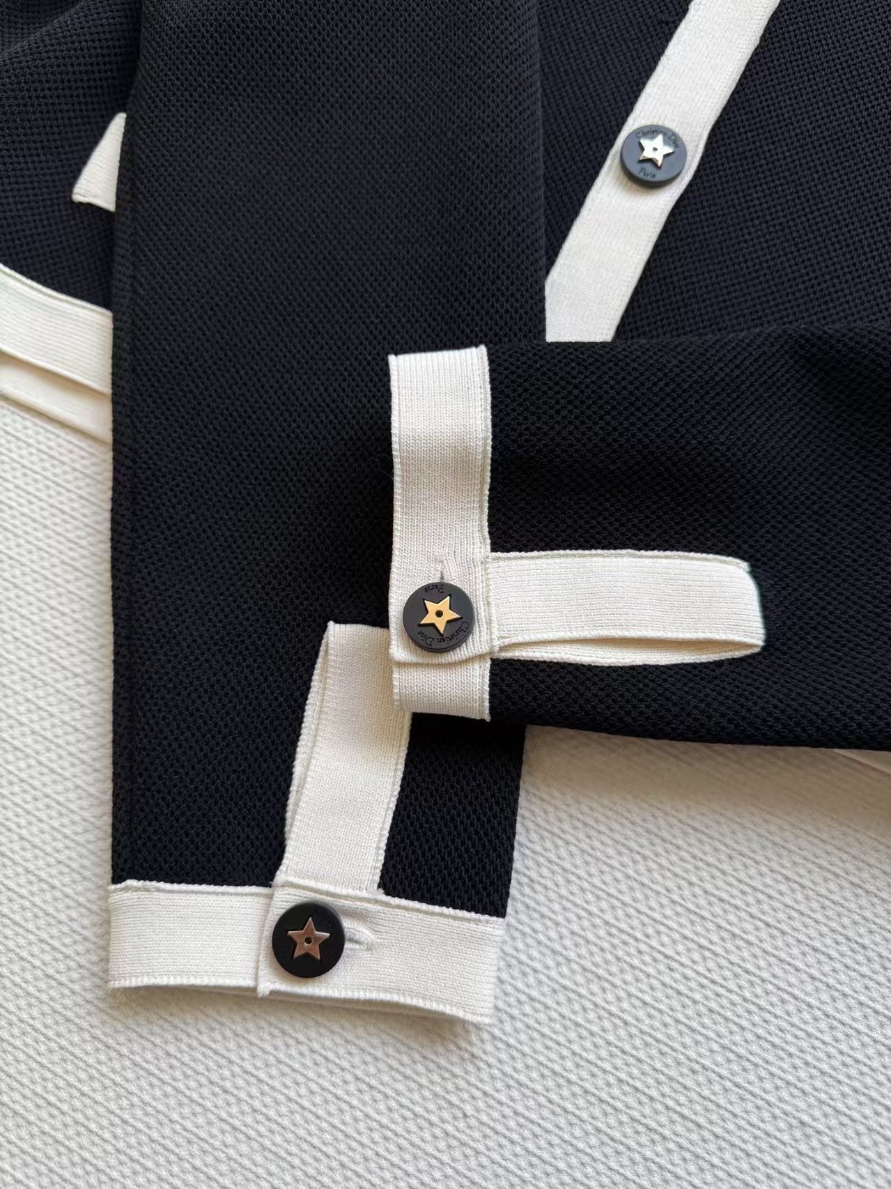 New black and white contrast short jacket