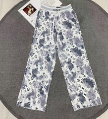 25 new style ribbon printed casual pants