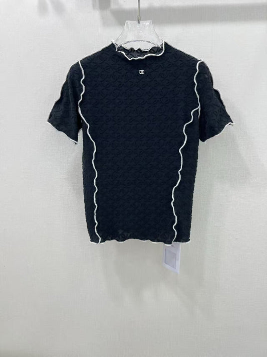 Slim-Fit-Stricktop aus Jacquard