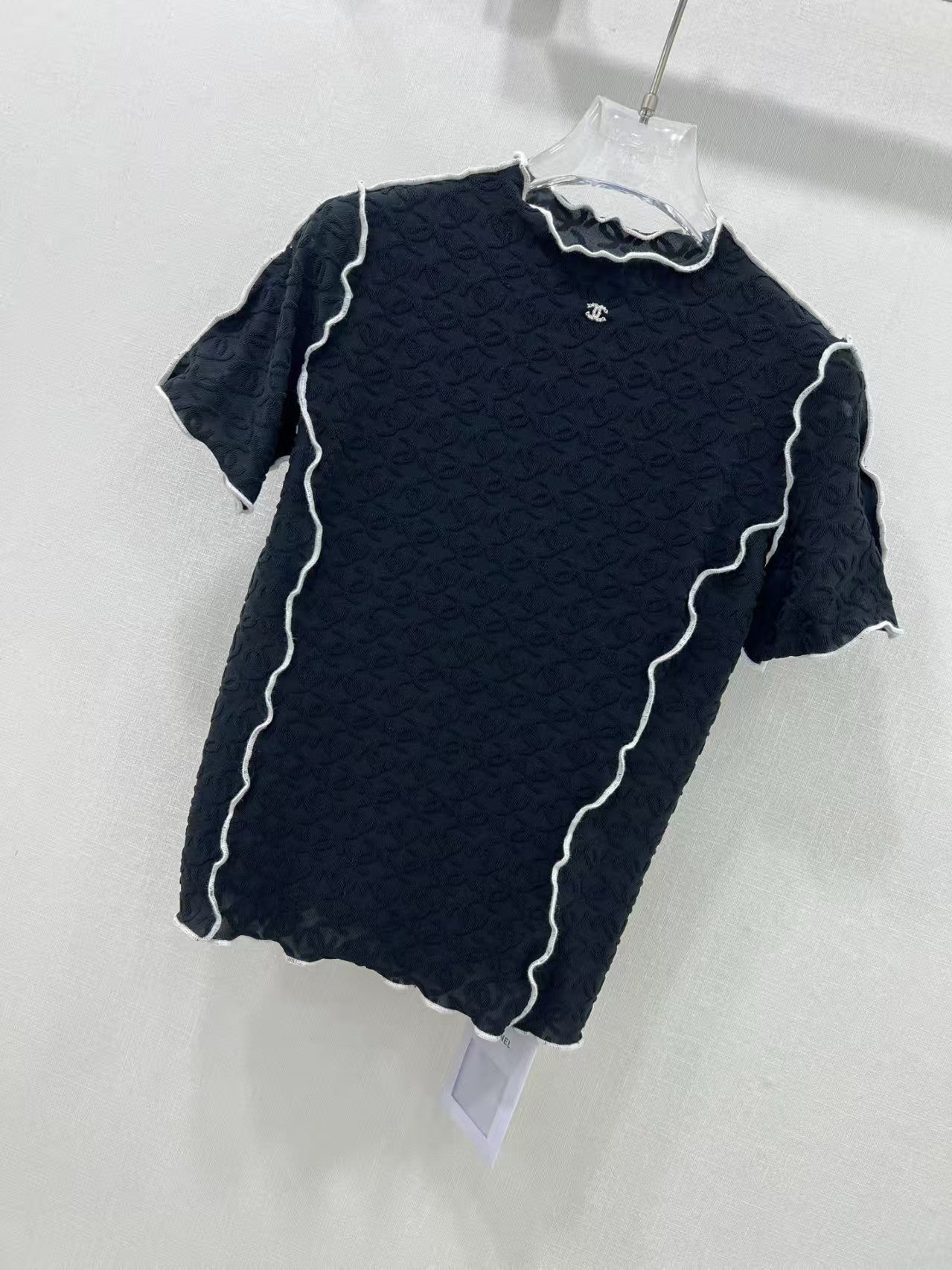 Slim-Fit-Stricktop aus Jacquard