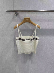 Knitted suspenders + skirt