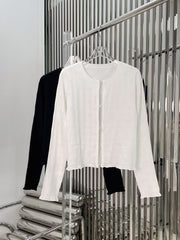 Double  Diamond Button Knit Cardigan