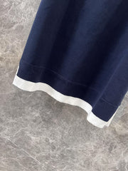 Jacquard-knit mini vest dress