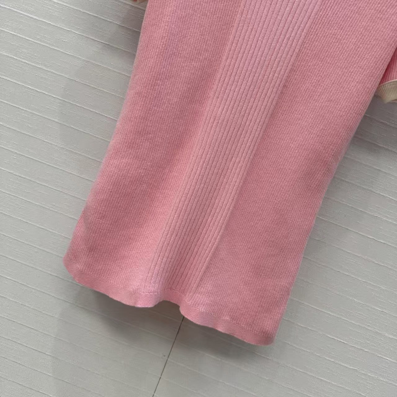 Haut en tricot slim de couleur contrastée