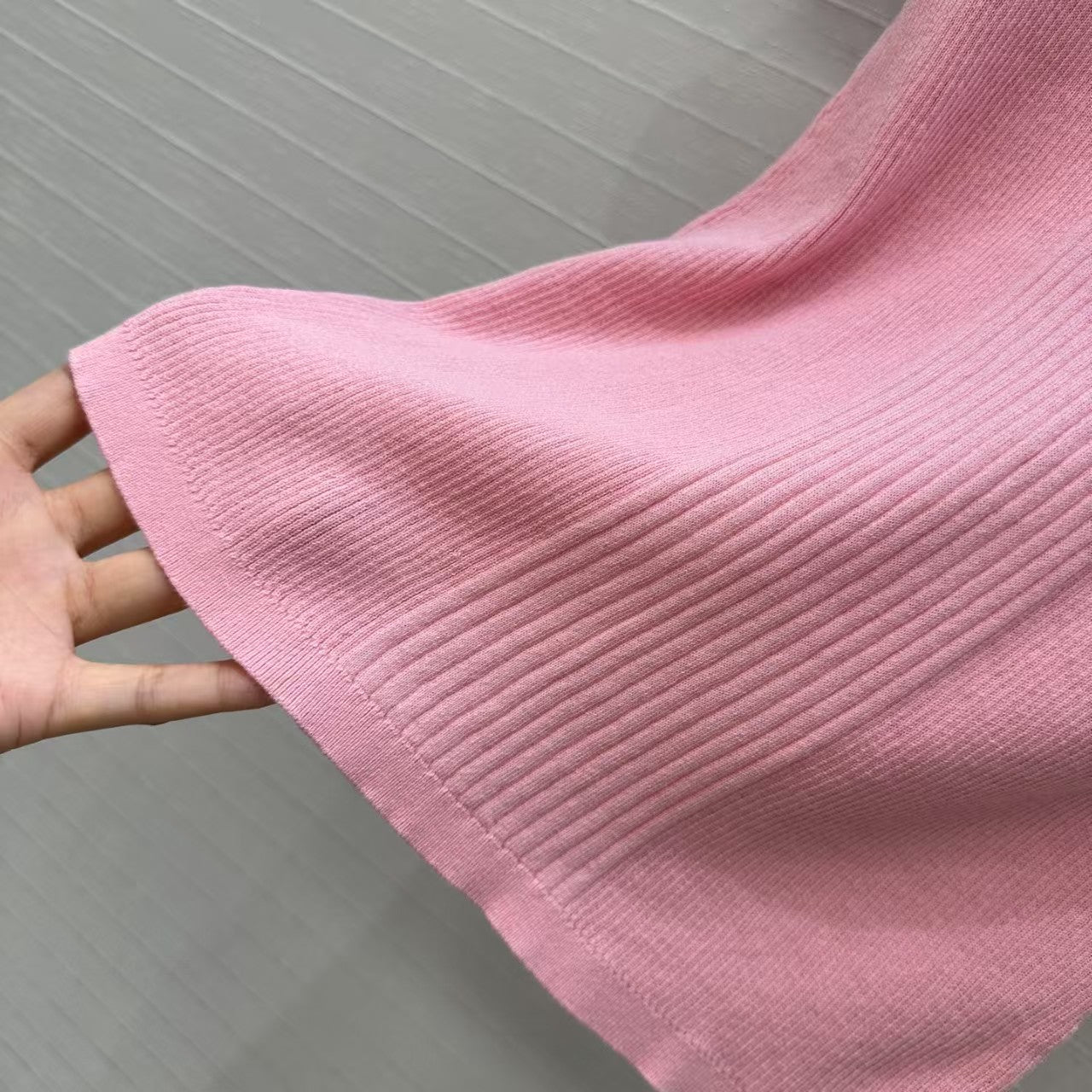 Haut en tricot slim de couleur contrastée