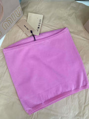 Lettering jacquard tube top