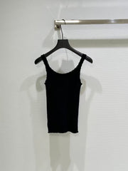Ribbed knit vest
