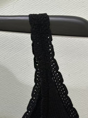 Ribbed knit vest