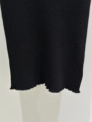 Ribbed knit vest