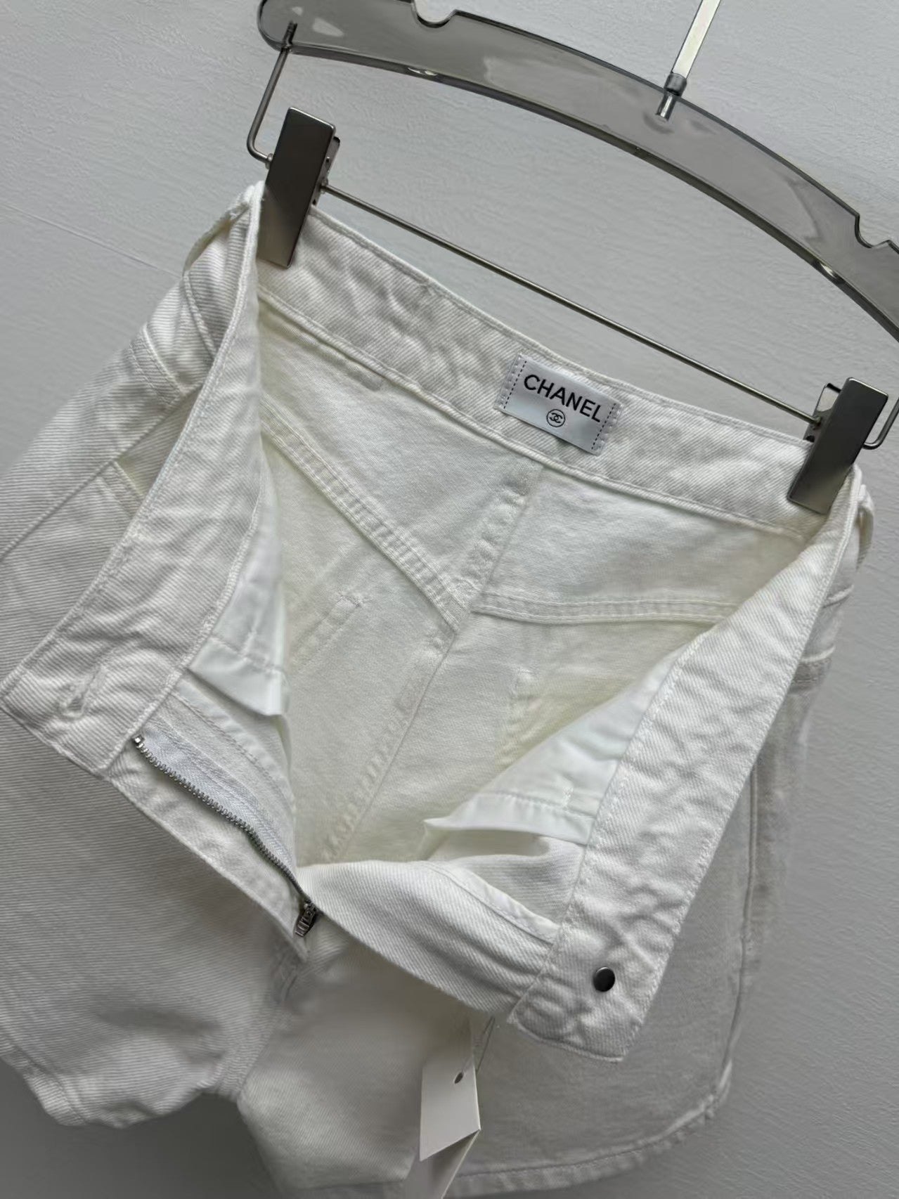 bedruckte Jeansshorts