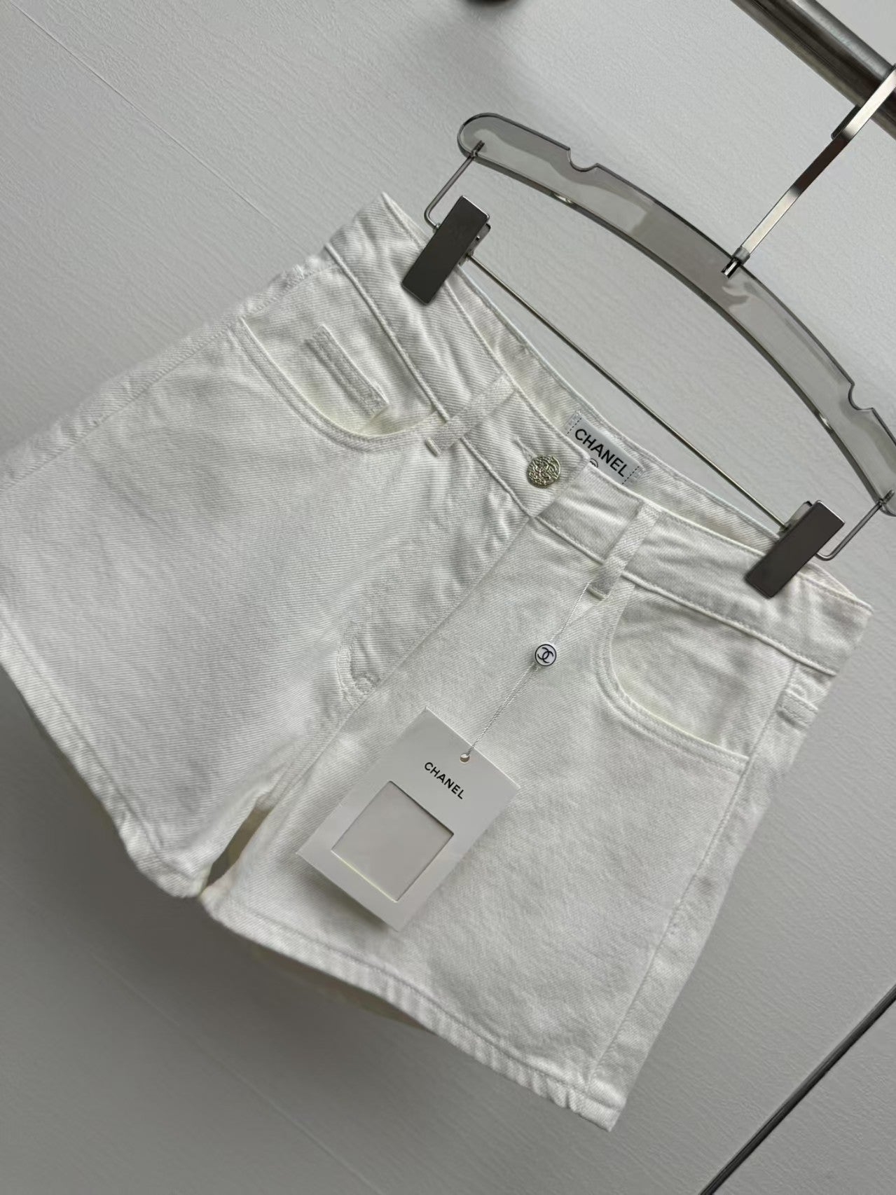 bedruckte Jeansshorts