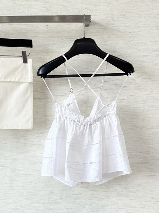 25 new silk logo jacquard camisole