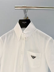 White shirt✨Classic college-style shirt