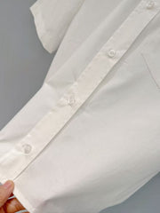 White shirt✨Classic college-style shirt